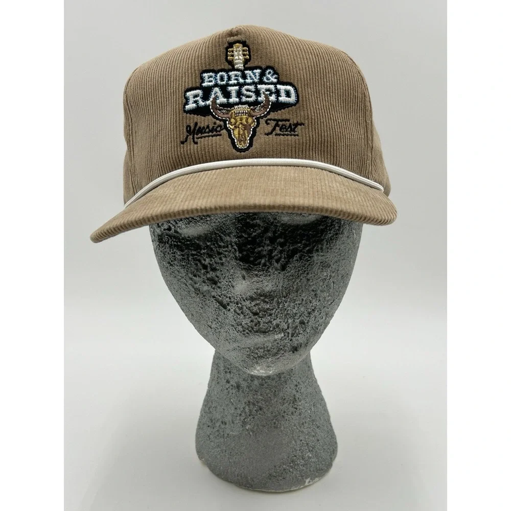 Hooey Born And Raised Music Festival Performance Adjustable Hat Beige - Picture 1 of 13